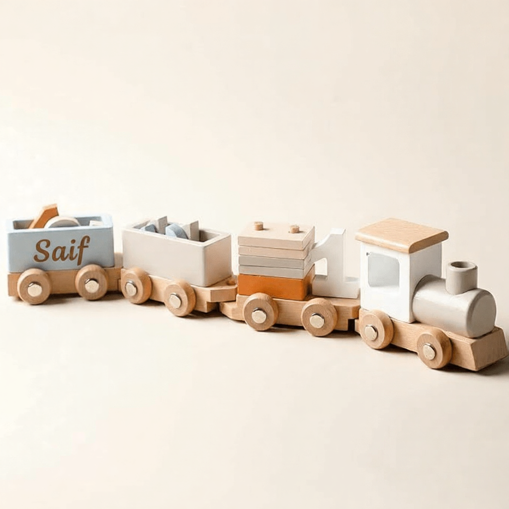 Eco Express Customized Wooden Toy Train