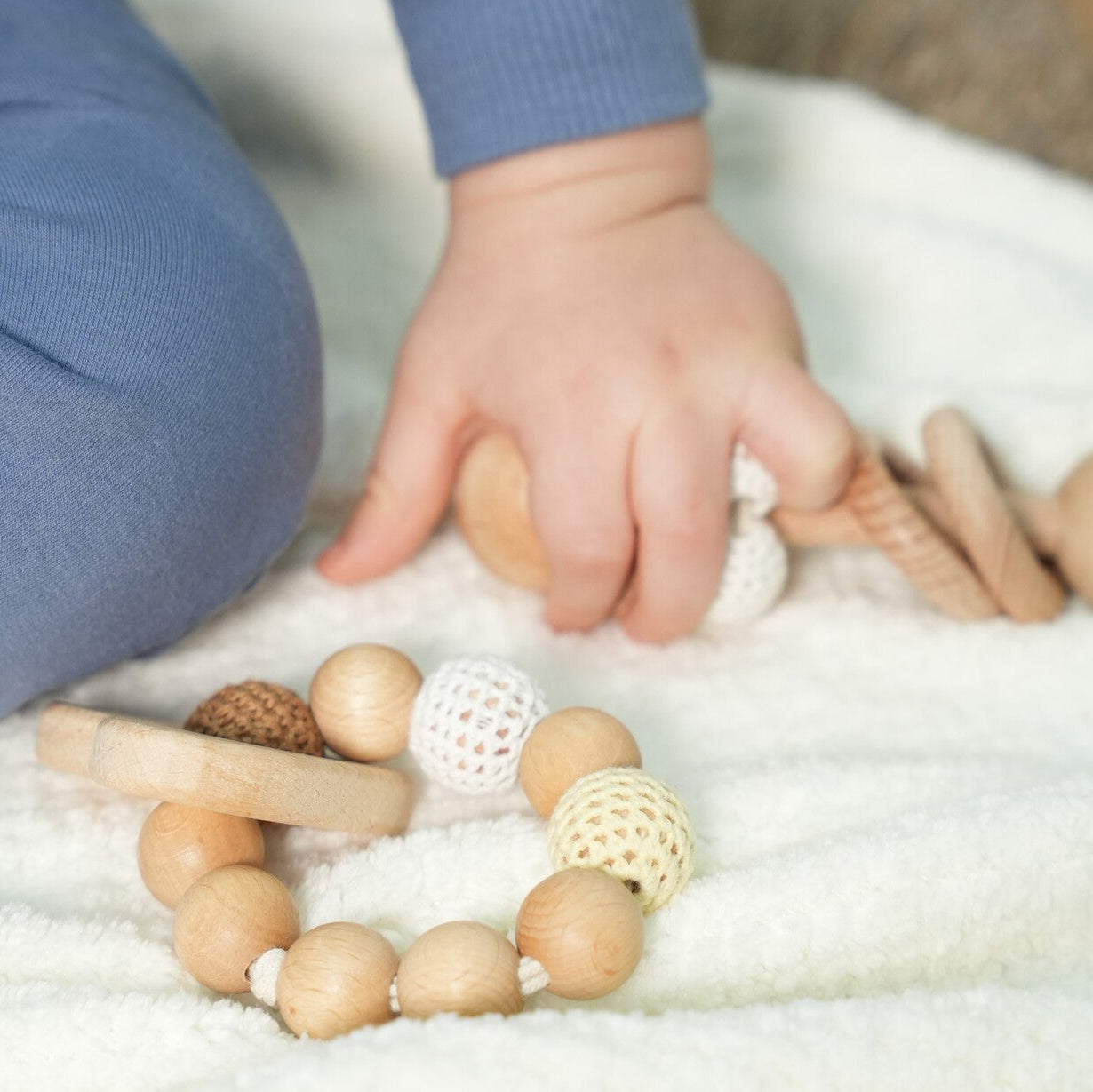 Nuna - Wooden Baby Rattle