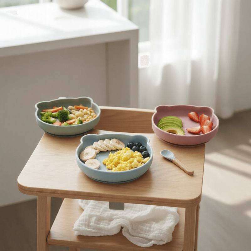 One Piece Adorable Bear Silicone Suction Plate