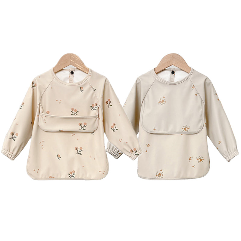 Long Sleeve Apron Printed Bib