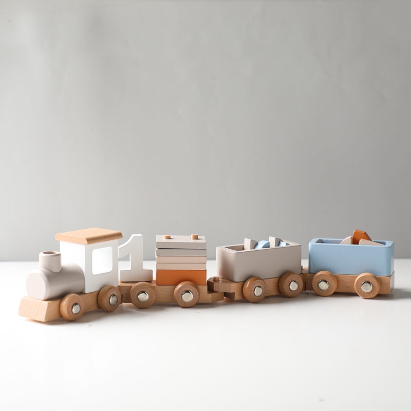 Eco Express Wooden Montessori Toy Train