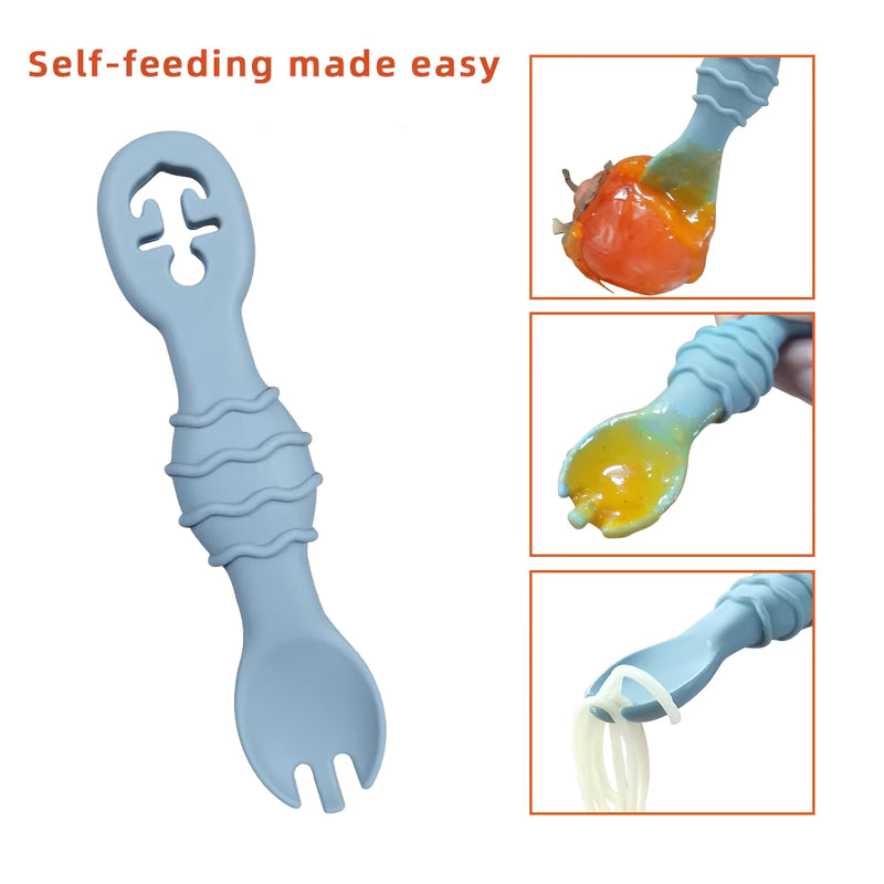 Little Bites Silicone Spoon & Fork Set