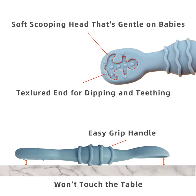 Little Bites Silicone Spoon & Fork Set