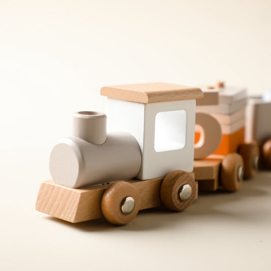 Eco Express Wooden Montessori Toy Train