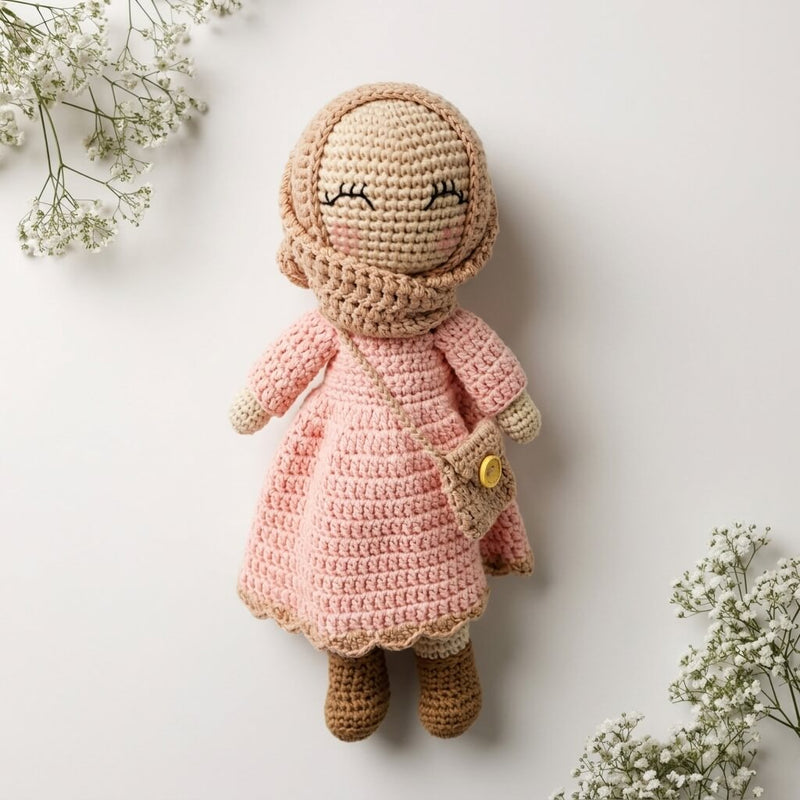The little Muslimah-Handmade Crochet Dolls