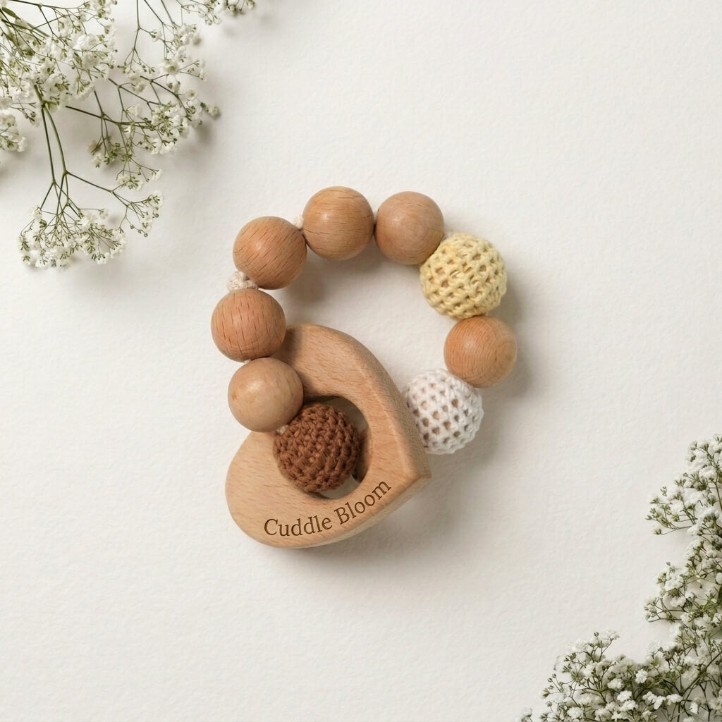 Nuna - Wooden Baby Rattle