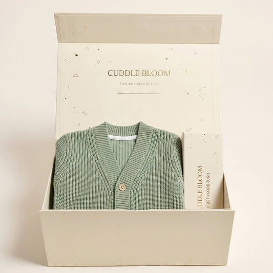 Classic British Style Knitted Cardigan