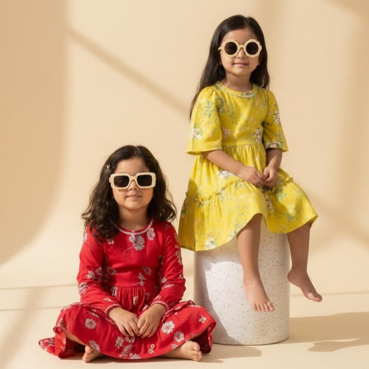 Sunshine Blossom Tiered Dress