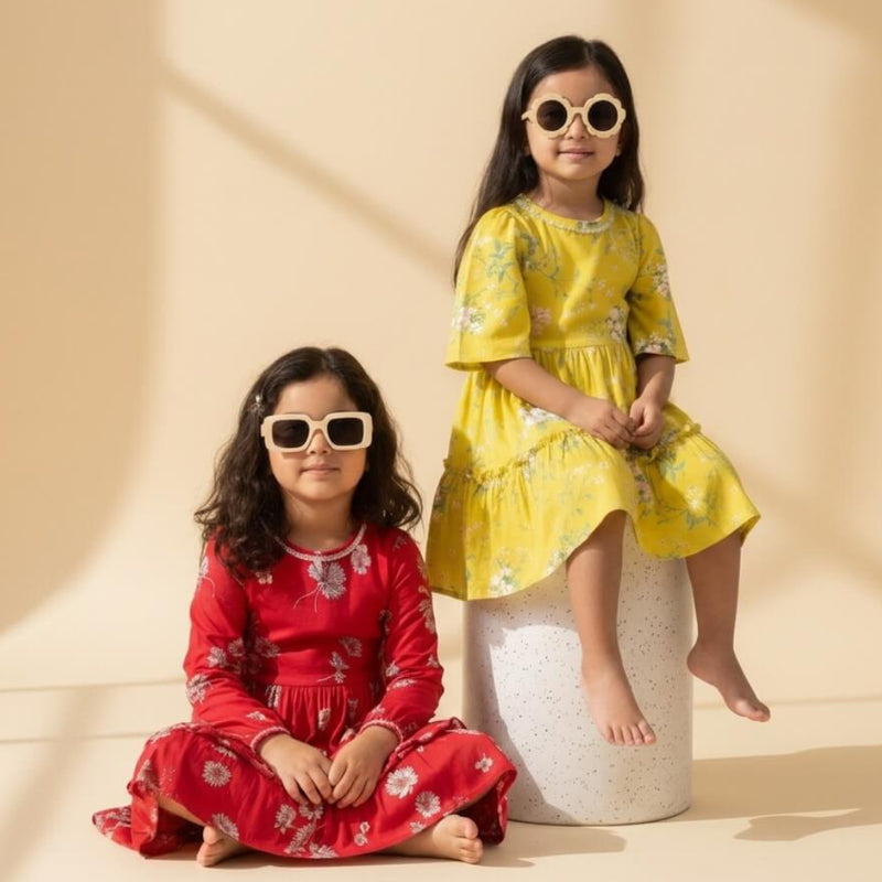 Sunshine Blossom Tiered Dress