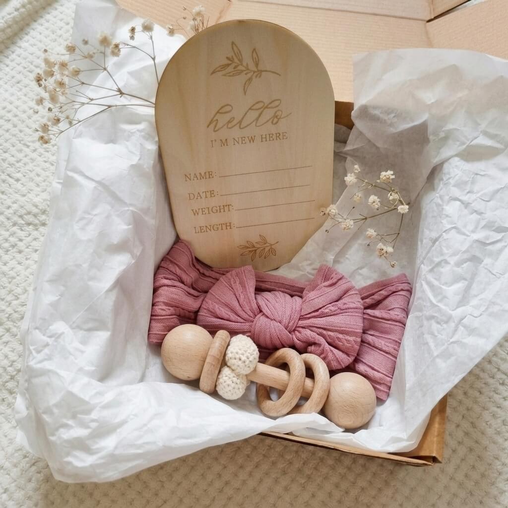 Hello Baby Keepsake Set