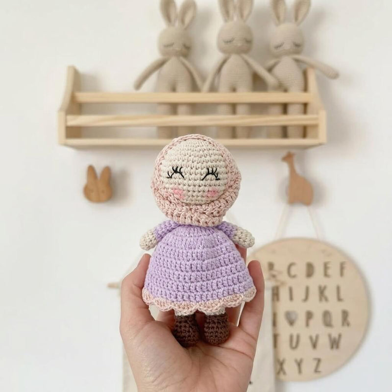 Little Muslimah -Handmade Crochet Mini Doll