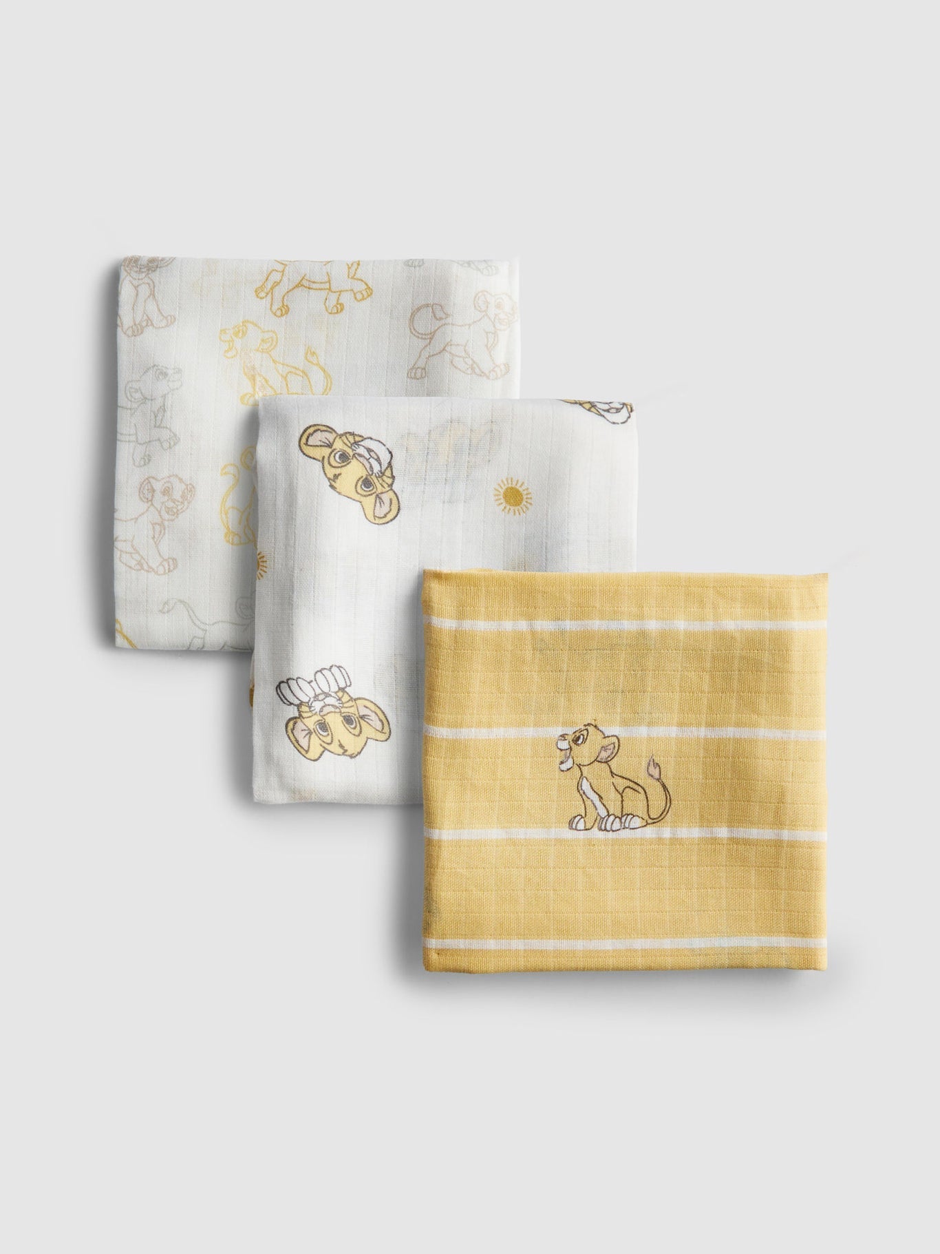3 pieces Disney's The Lion King Muslin Cloth