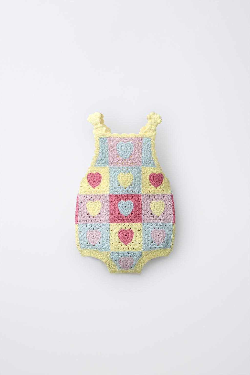 Heart Knit Romper